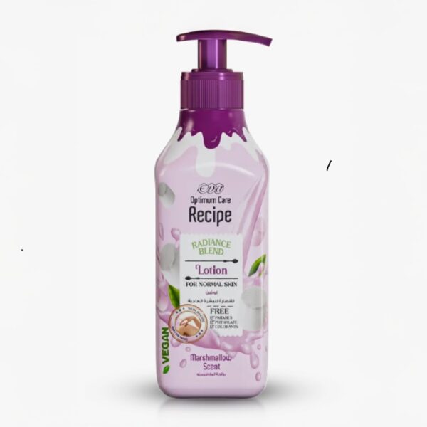 EVA OPTIMUM CARE RECIPE RADIANCE BLEND LOTION FOR NORMAL SKIN - MARSHMALLOW SCENT 370 ML
