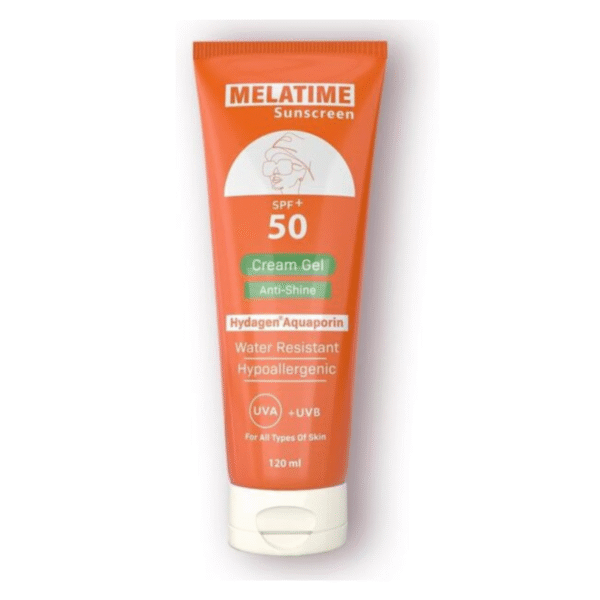 MELATIME SUN SCREEN SPF(50+) SUN GEL Cream 120 GM 1+1 free