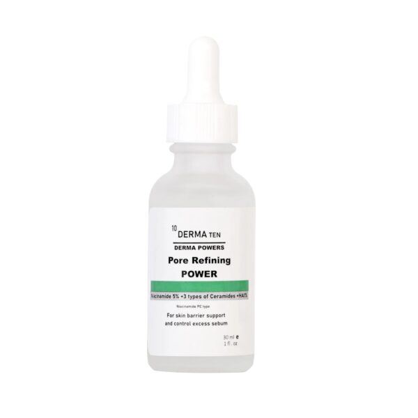 DERMA10 Pore refining power serum Niacinamide 5% + HA +3 types of  ceramides